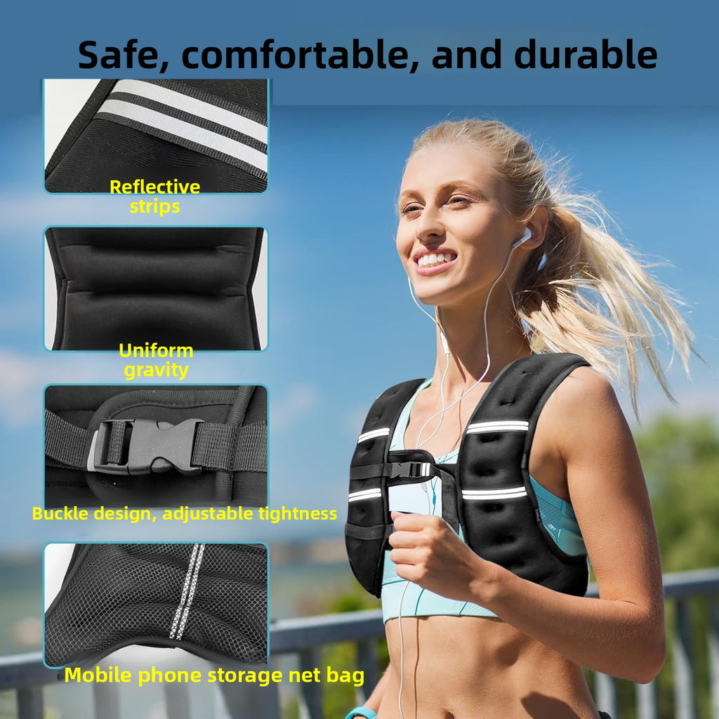 Adjustable Weight Vest for Fitness Training (NIGHT VISION EFFECT)